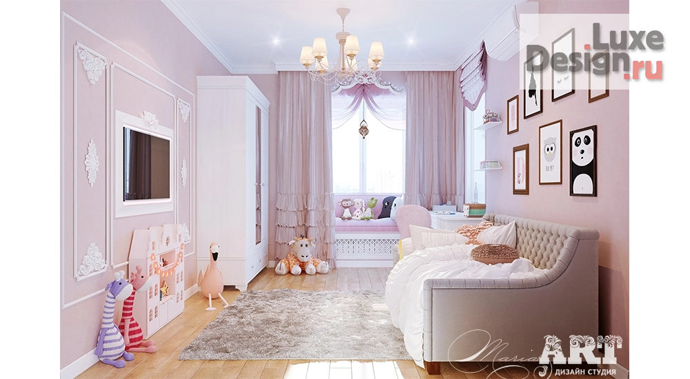 Дизайн интерьера четырехкомнатной квартиры "Квартира в небесно-голубой палитре " (фото 12)