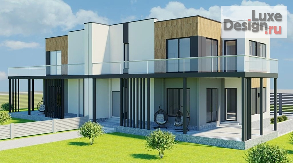 Частная архитектура "Дом на двух хозяев" (фото 2)