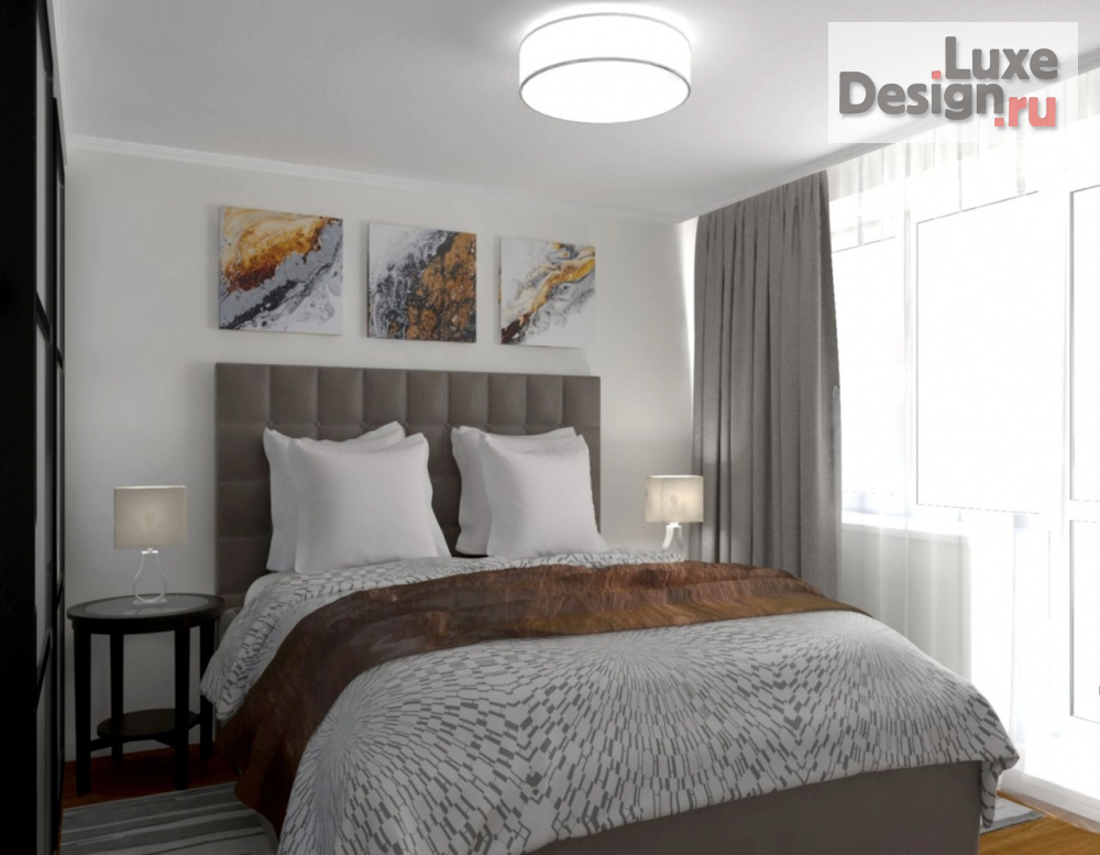 Дизайн интерьера квартиры студии "Дизайн гостиной-спальни" (фото 4)