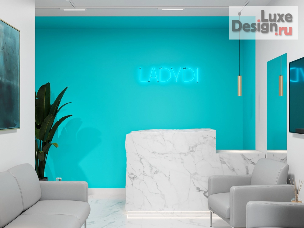 Дизайн интерьера салона красоты "LadyDi" (фото 1)