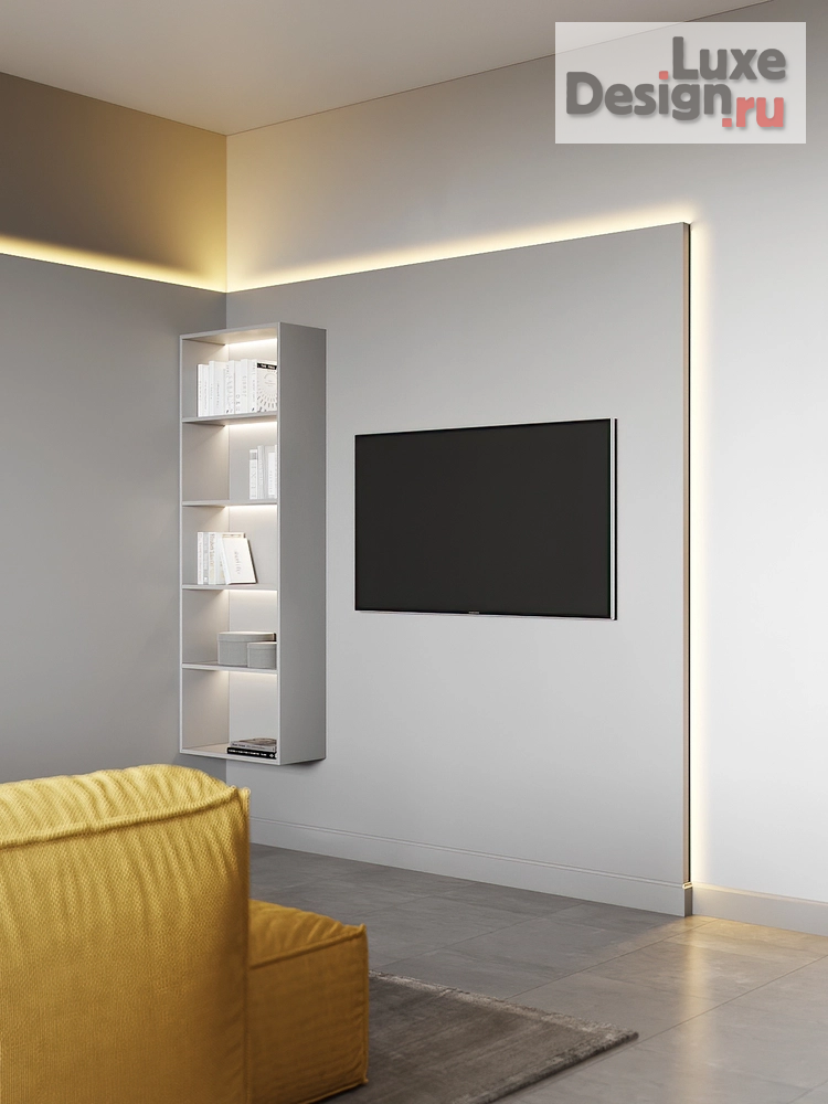 Дизайн интерьера двухкомнатной квартиры "Pantone 2021" (фото 3)