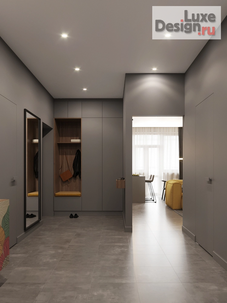 Дизайн интерьера двухкомнатной квартиры "Pantone 2021" (фото 9)