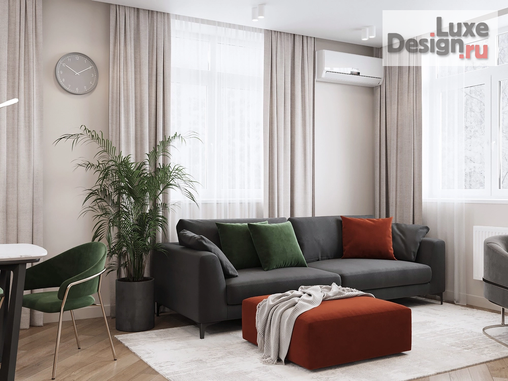 Дизайн интерьера двухкомнатной квартиры "NEW LIFE" (фото 3)