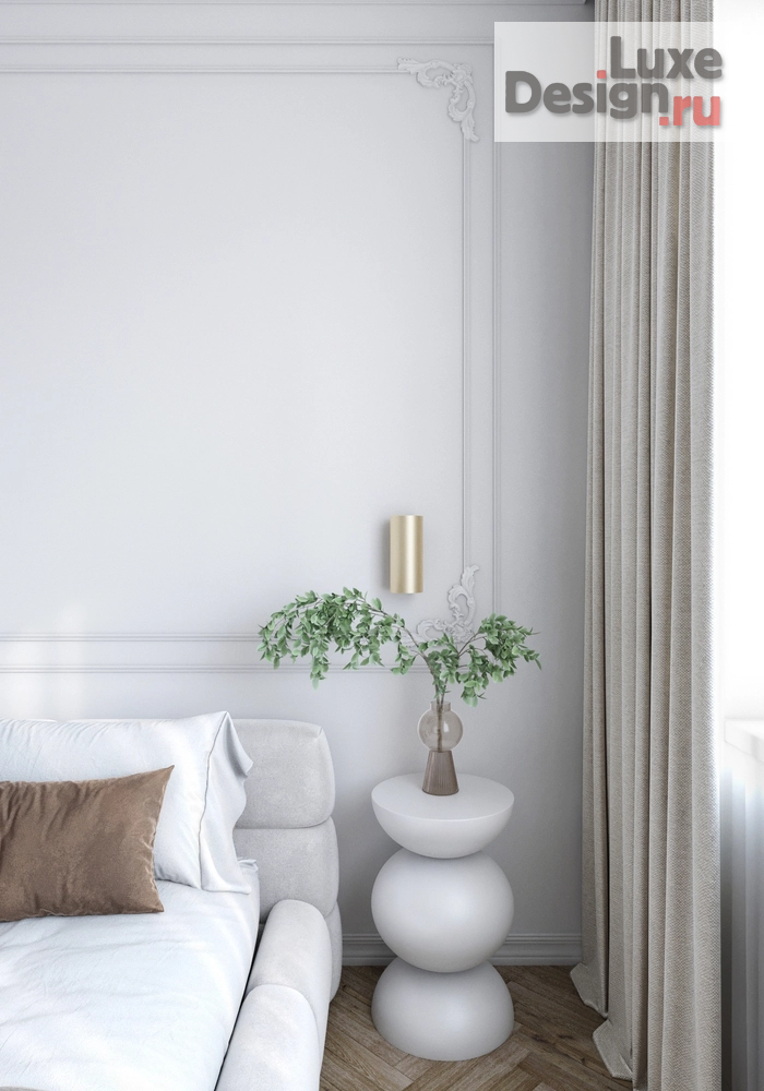 Дизайн интерьера двухкомнатной квартиры "Французская эклектика и зебра" (фото 1)