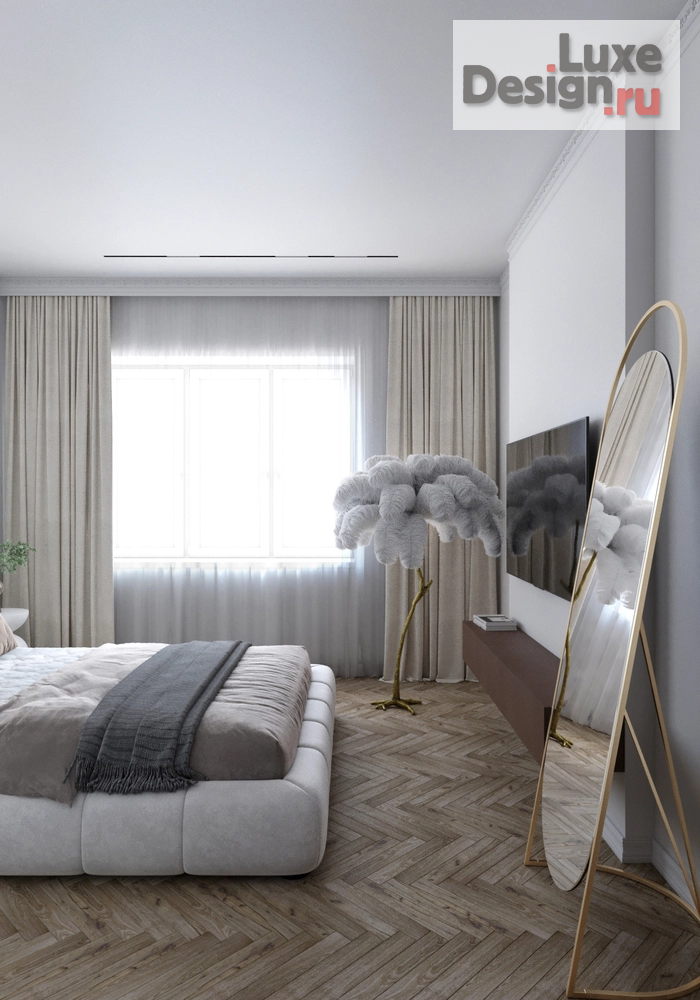 Дизайн интерьера двухкомнатной квартиры "Французская эклектика и зебра" (фото 3)