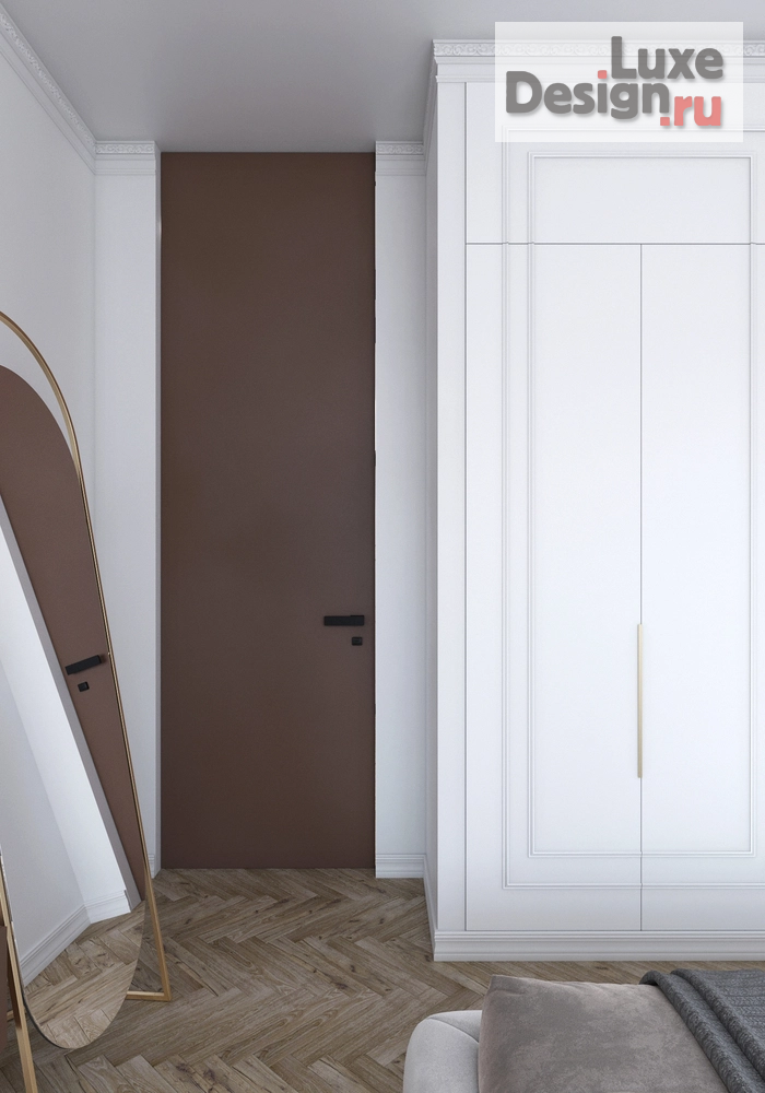 Дизайн интерьера двухкомнатной квартиры "Французская эклектика и зебра" (фото 4)