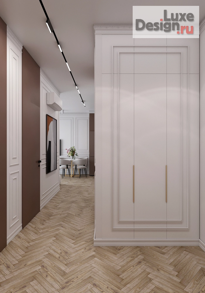 Дизайн интерьера двухкомнатной квартиры "Французская эклектика и зебра" (фото 6)