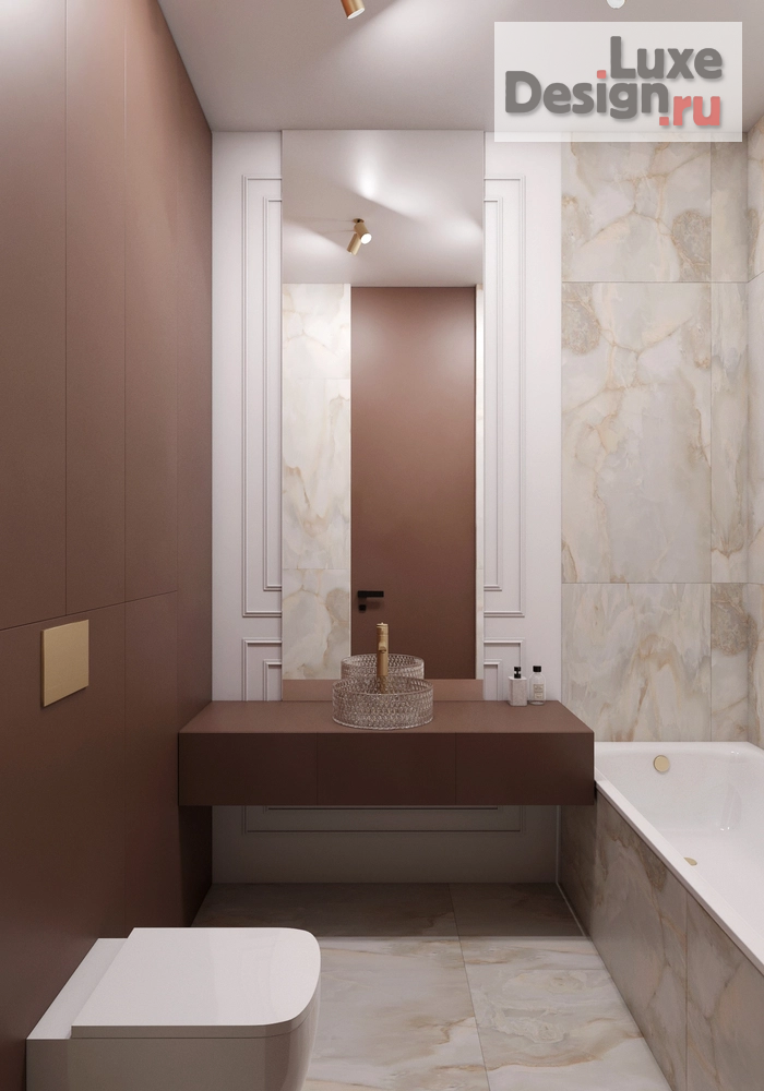 Дизайн интерьера двухкомнатной квартиры "Французская эклектика и зебра" (фото 10)