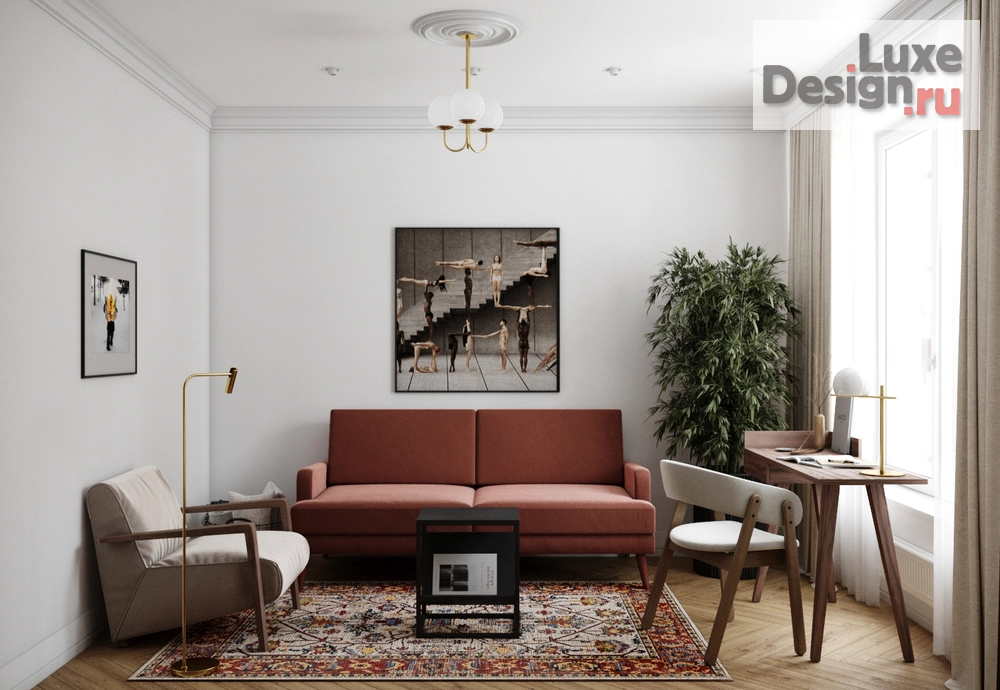 Дизайн интерьера двухкомнатной квартиры "Двухкомнатная квартира в ЖК "Речной порт"" (фото 7)