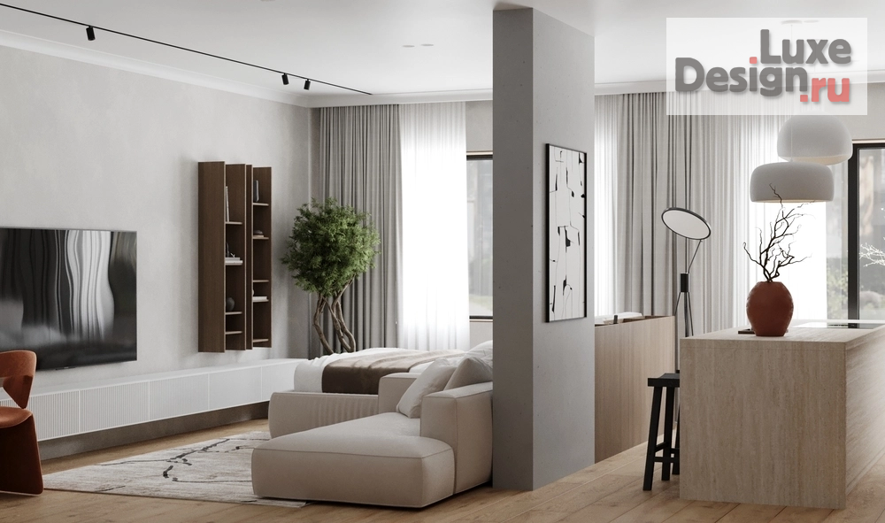 Дизайн интерьера однокомнатной квартиры "Первая квартира" (фото 4)