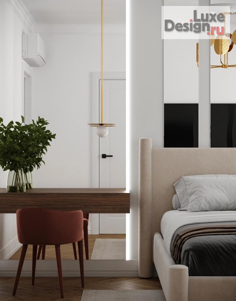 Дизайн интерьера двухкомнатной квартиры "Двухкомнатная квартира в ЖК "Речной порт"" (фото 10)