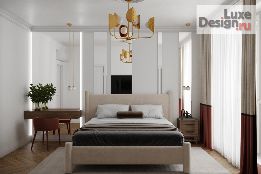 Дизайн интерьера двухкомнатной квартиры "Двухкомнатная квартира в ЖК "Речной порт"" (фото 12)