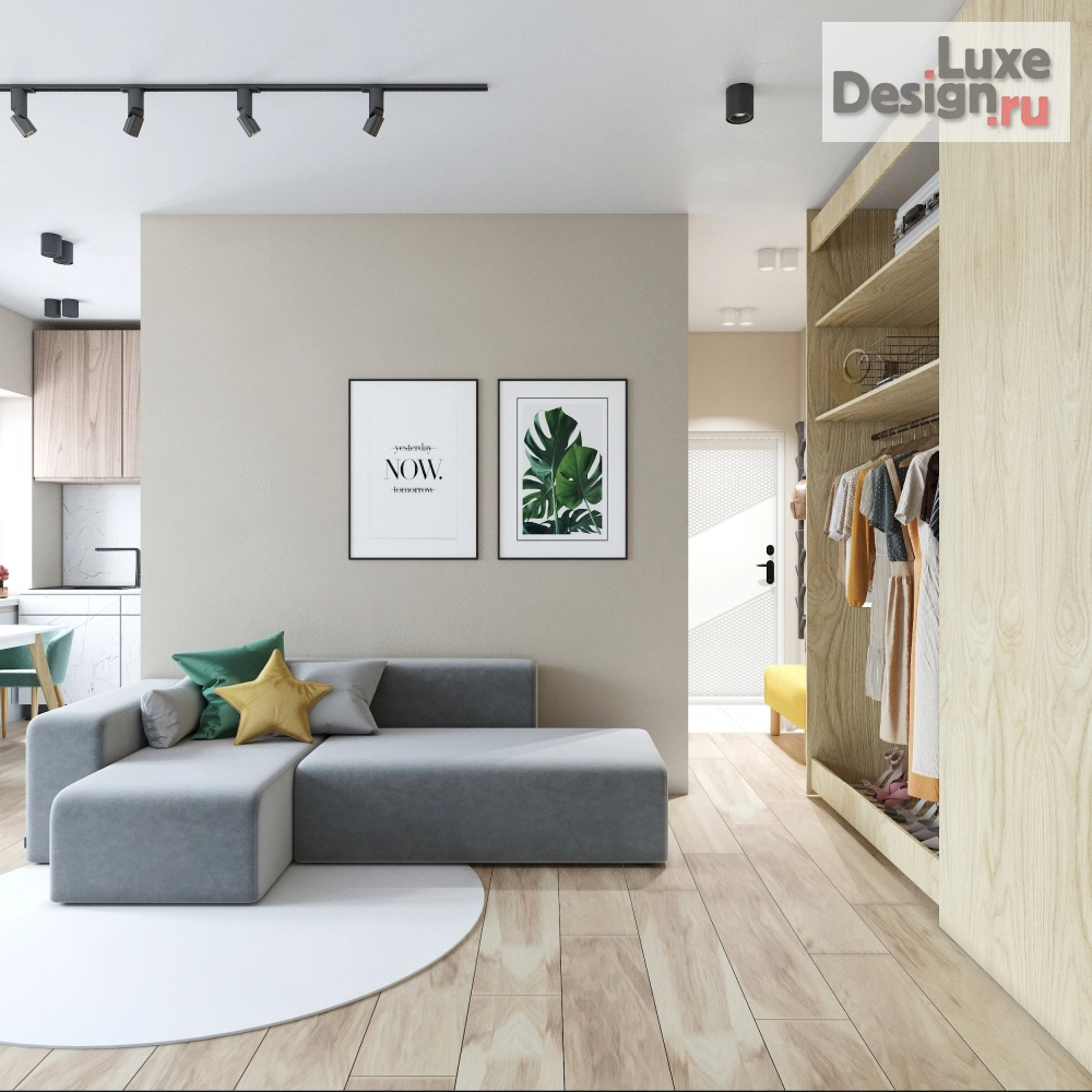 Дизайн интерьера однокомнатной квартиры "Однокомнатная квартира" (фото 12)