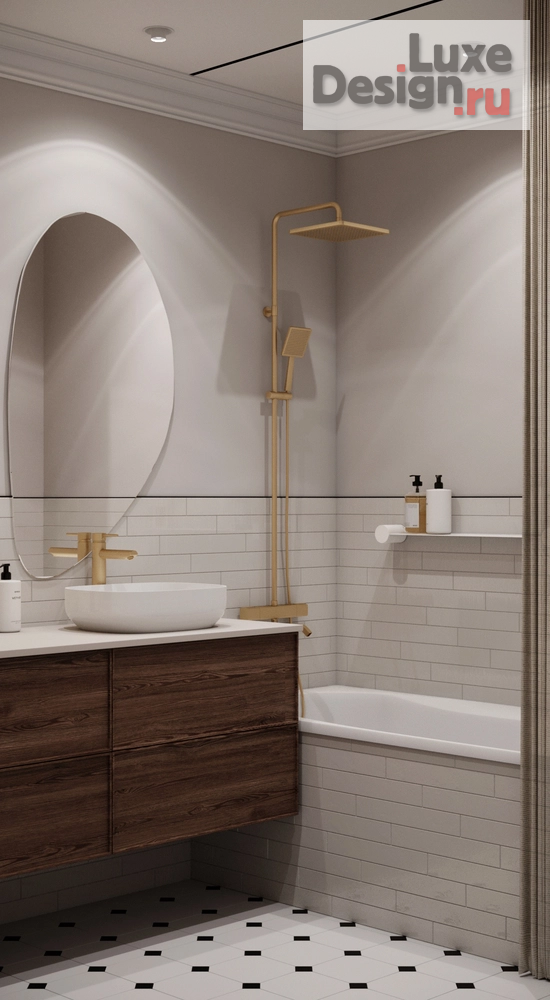 Дизайн интерьера двухкомнатной квартиры "Двухкомнатная квартира в ЖК "Речной порт"" (фото 6)