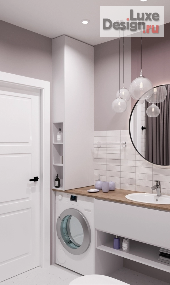 дизайн интерьера санузла "Светлый санузел" (фото 6)