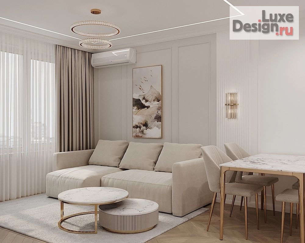 Дизайн интерьера трехкомнатной квартиры "Квартира в жк Новин г.Тюмень NEW CLASSIC" (фото 21)