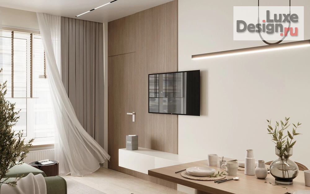 Дизайн интерьера двухкомнатной квартиры "Дизайн-проект квартиры 73м² в ЖК Речной Порт" (фото 1)