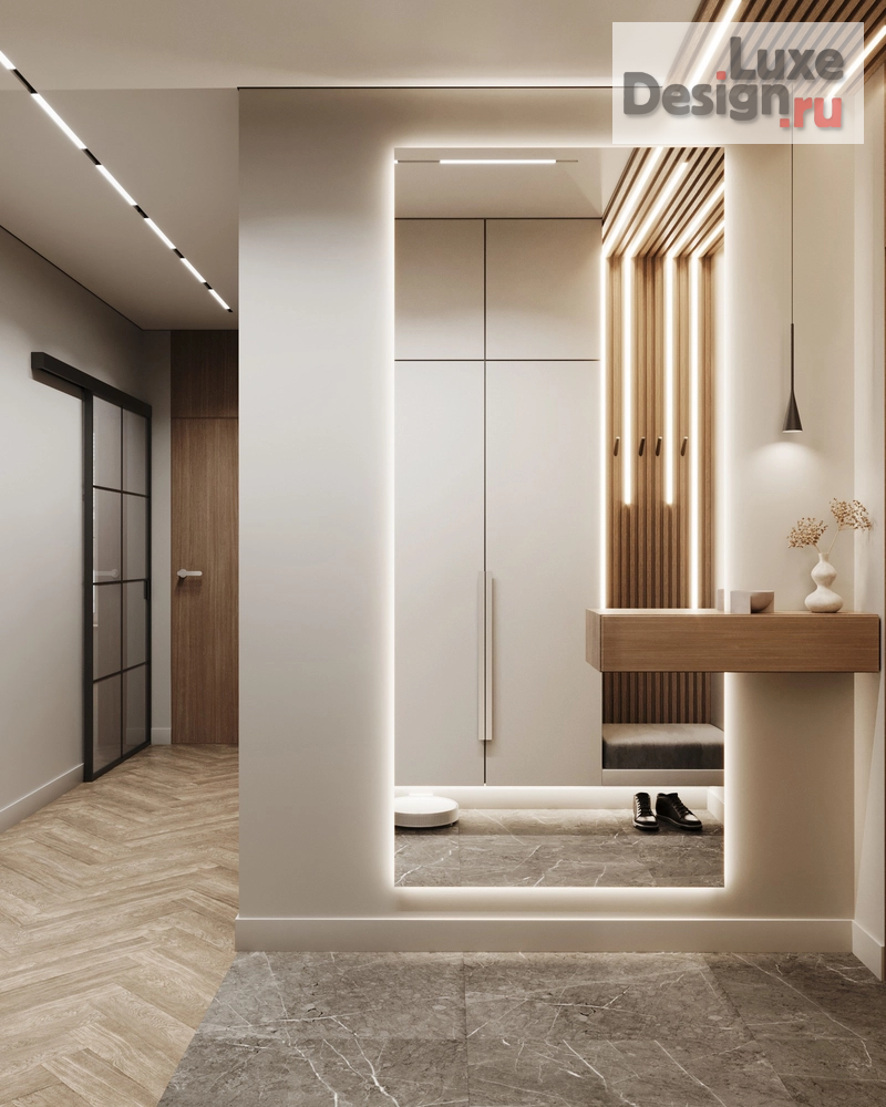 Дизайн интерьера двухкомнатной квартиры "Дизайн-проект квартиры 51м² в ЖК Речной Порт" (фото 3)