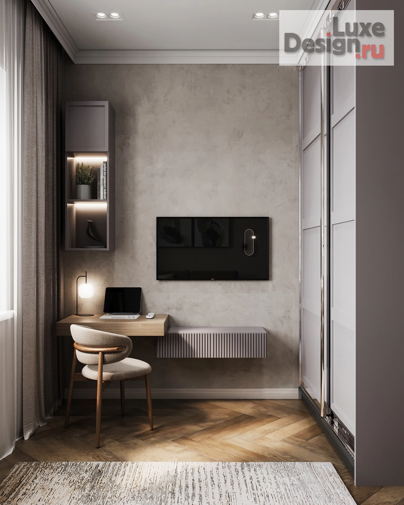 Дизайн интерьера двухкомнатной квартиры "Дизайн-проект квартиры 64м² для супружеской пары в ЖК Сити Лайф  " (фото 7)