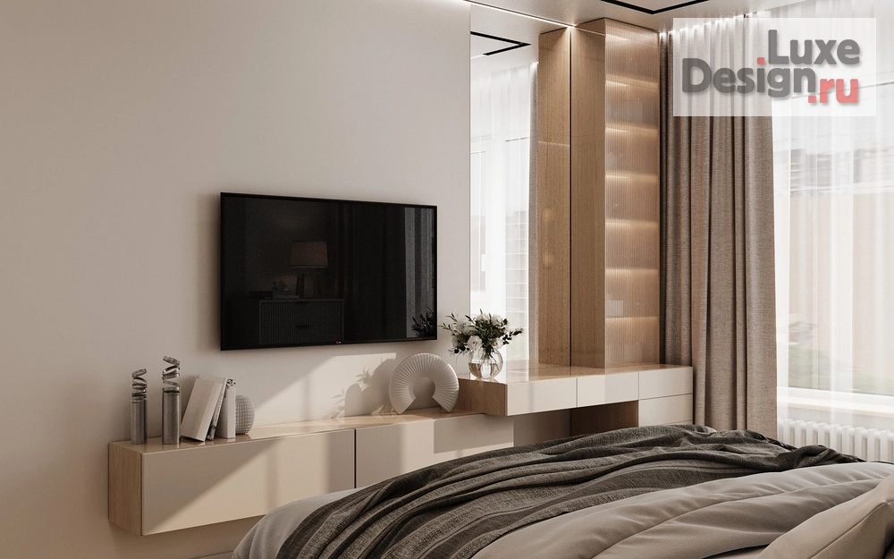 Дизайн интерьера двухкомнатной квартиры "Дизайн-проект квартиры 53м² в ЖК Сердце Сибири" (фото 12)