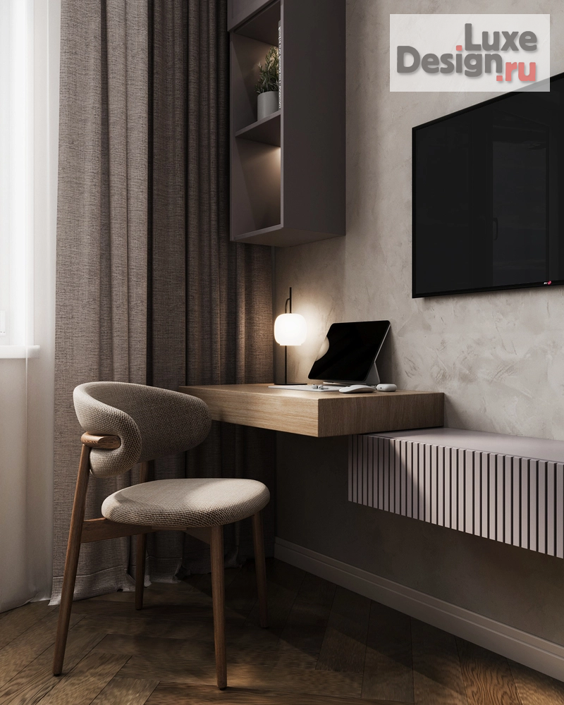 Дизайн интерьера двухкомнатной квартиры "Дизайн-проект квартиры 64м² для супружеской пары в ЖК Сити Лайф  " (фото 9)