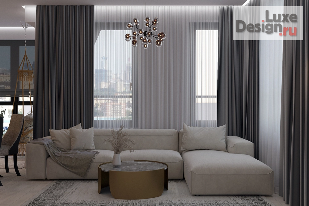 Дизайн интерьера трехкомнатной квартиры "Дизайн-проект квартиры 108м² для супружеской пары с сыном в ЖК Европейский квартал" (фото 8)