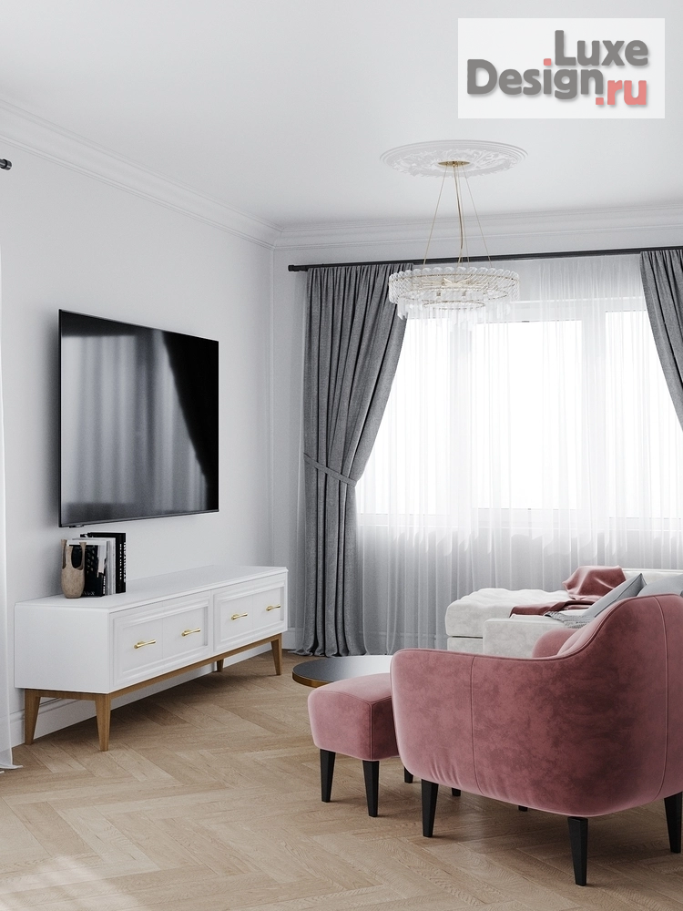 Дизайн интерьера трехкомнатной квартиры "Современный дизайн для молодой семьи " (фото 2)