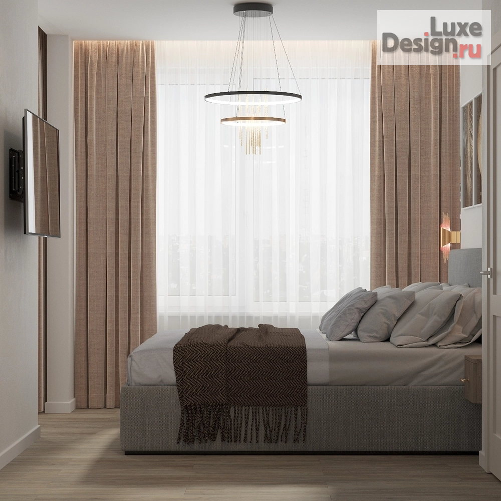 Дизайн интерьера трехкомнатной квартиры "Дизайн с синими акцентами" (фото 16)