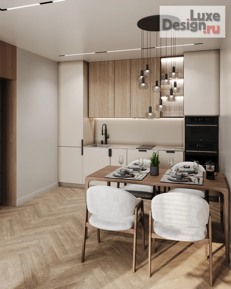 Дизайн интерьера двухкомнатной квартиры "Дизайн-проект квартиры 51м² в ЖК Речной Порт" (фото 12)