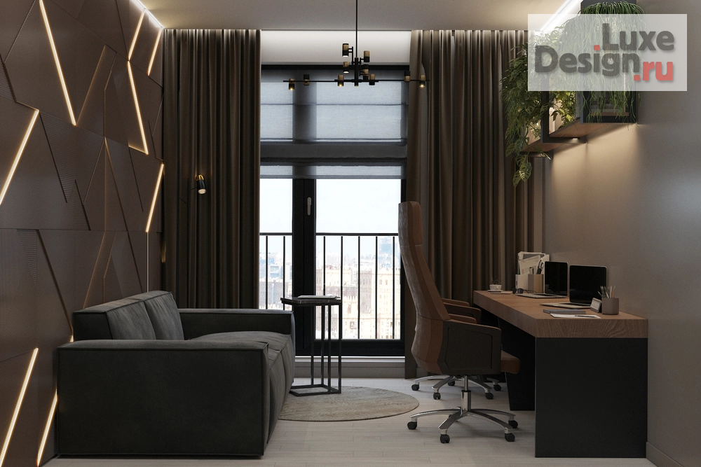 Дизайн интерьера трехкомнатной квартиры "Дизайн-проект квартиры 108м² для супружеской пары с сыном в ЖК Европейский квартал" (фото 9)