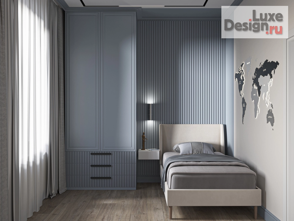 Дизайн интерьера таунхауса "Дизайн таунхауса в ЖК Ритмы в современном стиле" (фото 6)