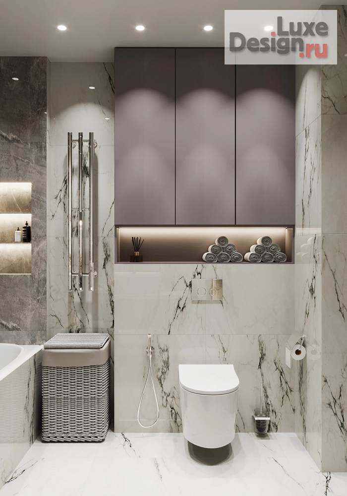 Дизайн интерьера двухкомнатной квартиры "Дизайн-проект квартиры 64м² для супружеской пары в ЖК Сити Лайф  " (фото 14)