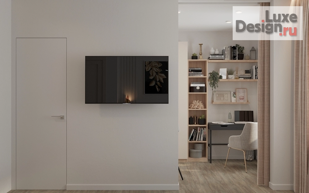 Дизайн интерьера трехкомнатной квартиры "Дизайн с синими акцентами" (фото 17)