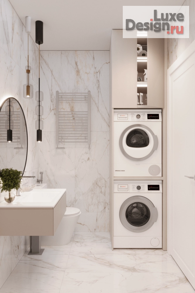 Дизайн интерьера двухкомнатной квартиры "Дизайн-проект квартиры 58м² в ЖК Домашний" (фото 11)