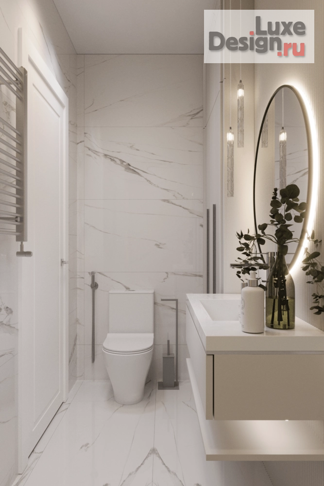 Дизайн интерьера двухкомнатной квартиры "Дизайн-проект квартиры 58м² в ЖК Домашний" (фото 13)