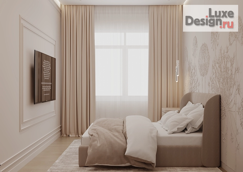 Дизайн интерьера двухкомнатной квартиры "Двухкомнатная квартира 62м² в минималистичном стиле для молодой пары с дочкой" (фото 11)