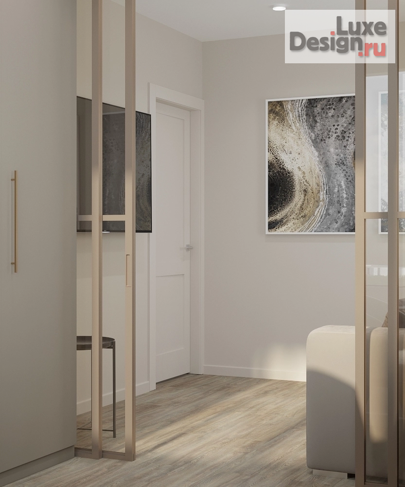 Дизайн интерьера трехкомнатной квартиры "Дизайн с синими акцентами" (фото 5)