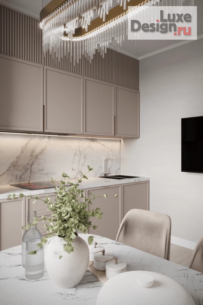 Дизайн интерьера двухкомнатной квартиры "Дизайн-проект квартиры 58м² в ЖК Домашний" (фото 2)