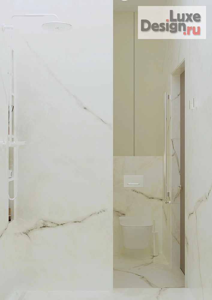 Дизайн интерьера двухкомнатной квартиры "Двухкомнатная квартира 62м² в минималистичном стиле для молодой пары с дочкой" (фото 13)