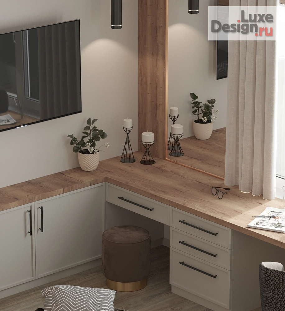 Дизайн интерьера трехкомнатной квартиры "Дизайн с синими акцентами" (фото 10)