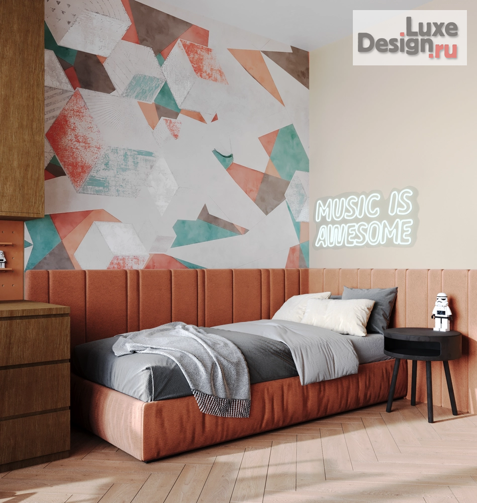 Дизайн интерьера двухкомнатной квартиры "Дизайн-проект двухкомнатной квартиры 68м² ЖК Речной Порт" (фото 3)