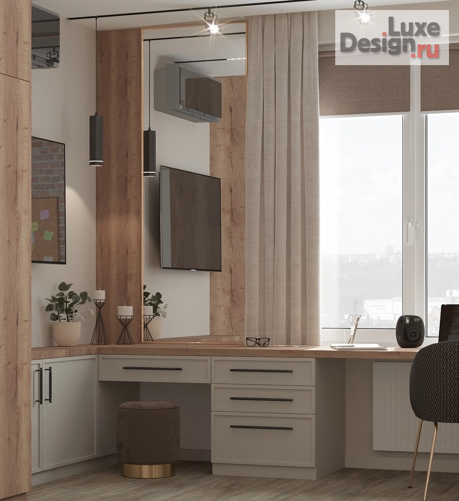 Дизайн интерьера трехкомнатной квартиры "Дизайн с синими акцентами" (фото 11)