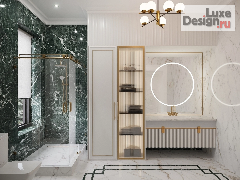 Дизайн интерьера загородного дома "Дизайн дома 200м² в классическом стиле" (фото 7)