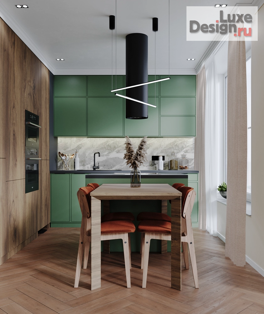 Дизайн интерьера двухкомнатной квартиры "Дизайн-проект двухкомнатной квартиры 68м² ЖК Речной Порт" (фото 9)