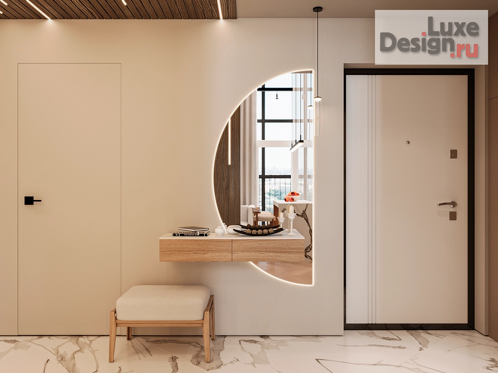 Дизайн интерьера трехкомнатной квартиры "Дизайн-проект квартиры 75м² в ЖК Мозаика" (фото 11)