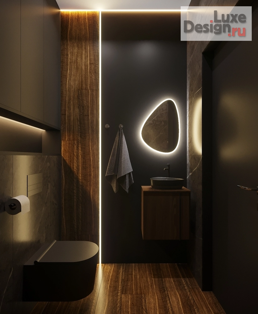 Дизайн интерьера трехкомнатной квартиры "Дизайн трехкомнатной квартиры 65м² для молодой пары в ЖК Европейский квартал" (фото 9)