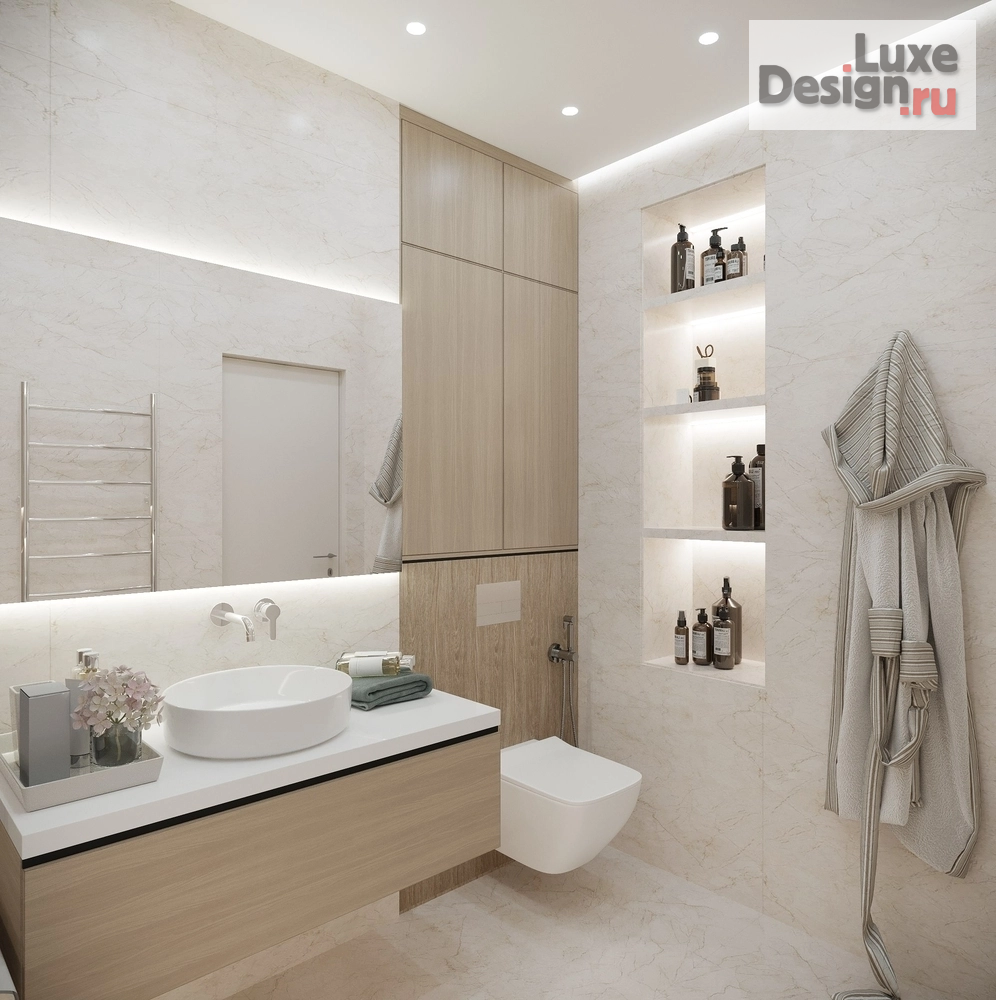 Дизайн интерьера двухкомнатной квартиры "Дизайн-проект квартиры 67м² в ЖК Гранд Квартал" (фото 12)