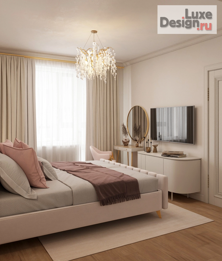 Дизайн интерьера двухкомнатной квартиры "Дизайн-проект квартиры 67м² в ЖК Ритмы" (фото 2)