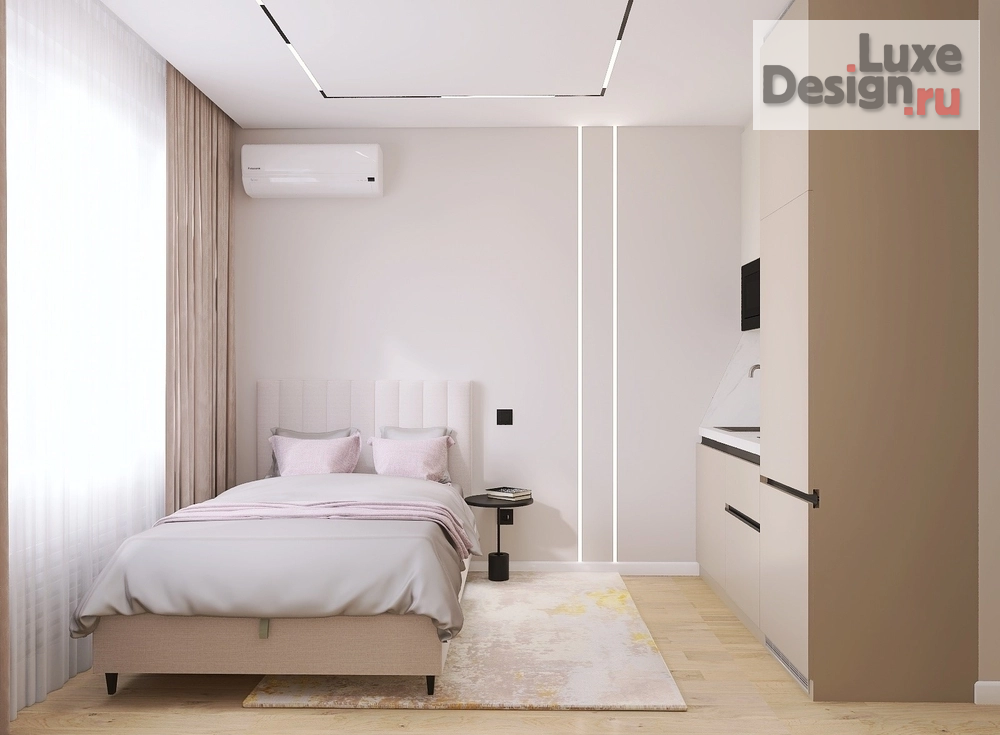 Дизайн интерьера квартиры студии "ЖК Астон.Талисман" (фото 3)
