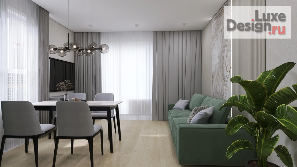 Дизайн интерьера кухни "Кухня-гостиная" (фото 9)